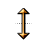 Vertical resize cursor