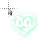 drain gang D&G logo heart neon rainbow white bladee cursor