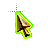 Gold & Green Glow cursor