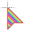 Rainbow Checkered Cursor cursor