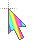 Pastel Rainbow cursor