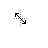 upper left to lower right cursor