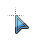 Design44 twoLine-Blue Cursors preview