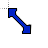 Blue Shard Diagonal resize 1 cursor