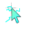 Blue electricity cursor
