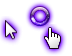 NB Purple Neon Glass Transparent Cursors preview