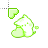 Kawaii Green Kitty Cat kitten Cursors preview