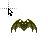 Ghoulish Green Bat cursor