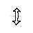 Vertical resize cursor