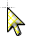 Yellow line diagonal cursor