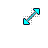 Cyan Windows 7 Aero diagnal 2 cursor