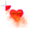 burning heart cursor cursor