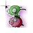 Gir Flying on Piggy Multi-Color Shadow cursor