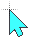 Medium Aqua cursor
