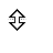 Vertical resize cursor