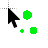 Green Polk-a-Dot cursor