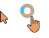 Minecraft Light Orange Diamond Cursors preview