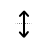 Vertical resize cursor