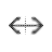 Horizontal resize cursor