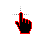 rainbow outline black 2 cursor