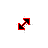 Black and Red Diagonal Resize 2 cursor