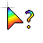 rainbow question (static) cursor