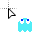 Pac-Man™ Cursors Ghost Blue cursor