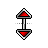 Vertical resize cursor