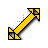 3D Diagonal Resize 2 Triforce cursor