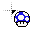 blue mario mushroom cursor