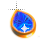 Right Blue Sapphire Teardrop Background cursor