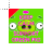 Keep calm and support green pig cursor