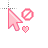 Cute Pink Unvailable cursor