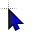 Large Blue Yellow HK cursor