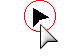 new rainbow cur+sor but 2 mouse with circles Cursors preview