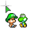 yoshi with baby luigi! cursor