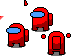Cyan Among Us Cursors preview
