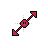 Red_DiagonalResize2 cursor