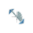 Snow Butterfly Diagonal 1 cursor