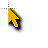 ORANGE GLOW HIGHLIGHTED 3D SHADED cursor