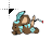 blue shaman running cursor