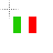 Italian flag cursor