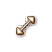 Orange Diagonal Resize 2 cursor