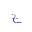 blue snake diagonal resize left cursor