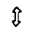 Vertical resize cursor