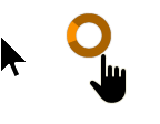 Windows 10 Black-Orange Edit Cursors preview