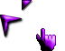 Metalic chrome (purple) Cursors preview