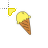 Yellow Ice cream Cursors preview