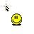 Bounce Smiley cursor