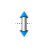 Vertical resize cursor